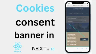 Cookies Consent Banner in React / NextJS