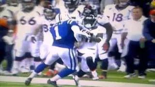 Oct 20 2013 Colts vs Broncos - McAfee hit on Holliday