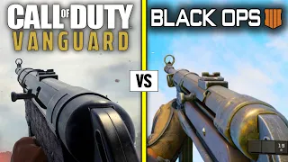 Call of Duty VANGUARD vs Black Ops 4 — Weapons Comparison