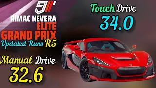 Asphalt 9 | Rimac Nevera Elite Grand Prix | Round 5 TouchDrive- 34.0 Manual 32.6 | Subterranean Dash