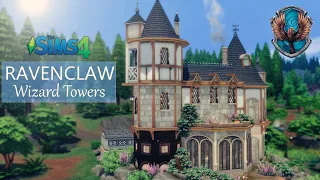 🪄 RAVENCLAW Wizard Towers 🐦‍⬛ (noCC) the Sims 4 | Stop Motion