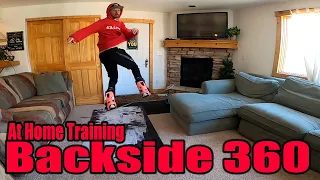 How To  Backside 360 on a Snowboard | Off Season Training