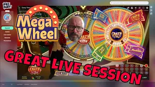 Crazy Time and Mega Wheel || Small Session || Great Hits!