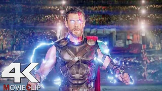 Thor Vs Hulk - Fight Scene - Thor Ragnarok (2017) Movie CLIP 4K