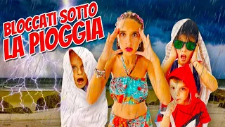 BLOCCATI SOTTO LA PIOGGIA per 24 ORE😱🌧⚡️con i cuginetti