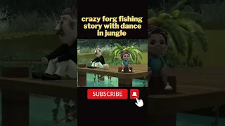 Crazy Frog Fishing Story 🤣 Dance In A Jungle - Frog Dance as Patila Dance Animation Videos #shorts