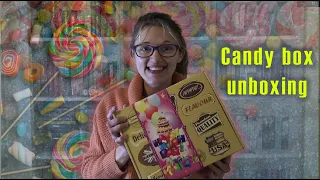 Candy box unboxing csomagbontás