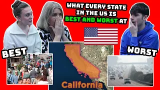 BRITISH FAMILY REACTS | What Every State In The US Is BEST And WORST At!