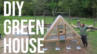 GREENHOUSE Build │ MINI A-Frame Greenhouse │DIY