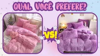 O QUE VOCÊ PREFERE? EDIÇÃO: Rosa ou Roxo?! #quiz #qualvocêprefere