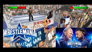 FULL MATCH- Brock lesnar vs roman regins- winner take all Title Unification match( wrestling empire)