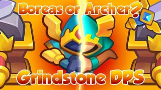 Is Boreas + Grindstone or Archer + Grindstone BETTER? Head to Head Comparison! COOP Rush Royale