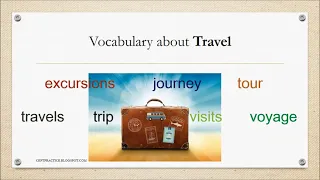 Vocabulary about Travel