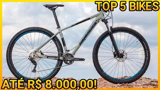 Top Bikes Intermediárias MTB até R$ 8.000,00 Melhores Bicicletas Nacionais Custo benefício