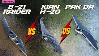 B-21 Raider vs Xian H-20 vs PAK DA Bomber damage test in modern warships #modernwarships