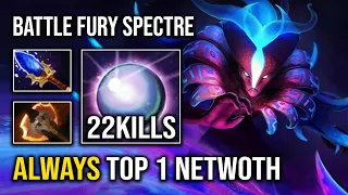 How to Farm Faster Than AM with 1st Item Battle Fury Spectre Always Top 1 Net Worth Dota 2