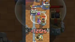 When Earthquake is the winning condition 😂 #shorts #clashroyale