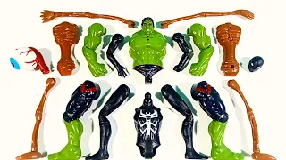Assembling Marvel's Siren Head vs Miles Morales Vs Hulk Smash Action Figures Superheroes Toys