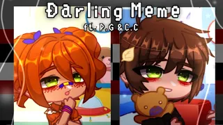 Blood Warning || Darling Meme // C.C and Pigtail Girl // Afton family// My Au // Fnaf