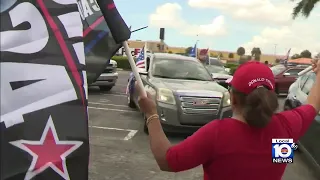 Hundreds of Trump supporters drive from Hialeah to Palm Beach in caravan after FBI search