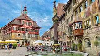 Stein am Rhein 4K - The Beautiful Medieval Town in Switzerland - A Unique Architectural Town
