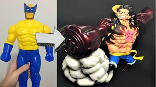 TRANSFORMANDO BONECO GENÉRICO NO LUFFY GEAR 4 DE ONE PIECE  - TOY MAKEOVER (Ft. GUILHERME BRIGGS)