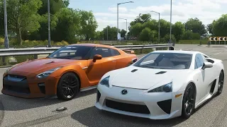 Forza Horizon 4 Drag Race - Lexus LFA vs Nissan GT-R