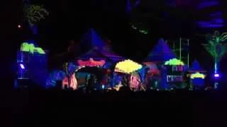 Ajja @ Lost Theory festival 2014 (stage deco by Quantum Tribe)