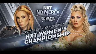 Becky Lynch (c) vs Tiffany Stratton for the NXT Women's Championship - WWE NXT No Mercy 2023