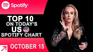 Top 10 on Today's US Spotify Chart (10/15/21)