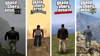 Jumping from the Highest Mountain in GTA Games (2001➟2013) (Evolution)