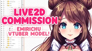 Live2D VTuber model commission - Emirichu