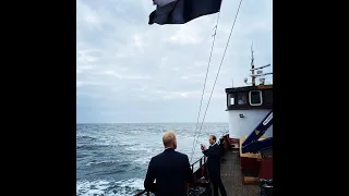 Uitvaart op zee per schip vanuit Scheveningen 1 september 2021