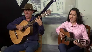 A viola cura o despeito - Evaldo Carvalho e Jaqueline ( Pai e Filha) Programa no Terreiro do Rancho