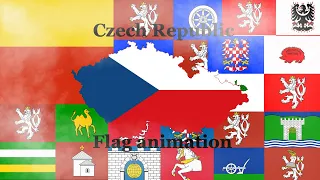 Czech regions flag animation