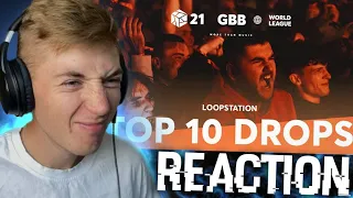 AlBeat React | TOP 10 DROPS 😱 Solo Loopstation GRAND BEATBOX BATTLE 2021 | BeatBox Reaction