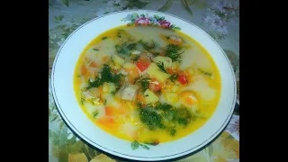 Рыбный суп🍜 ( морская рыба Хек🐳👌💛)