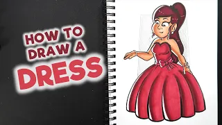 How to Draw a Dress | #cadillacartoonz