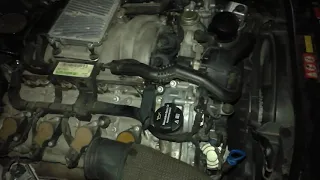 Mercedes M273 Engine poping sound from intake and hesitation while idling.