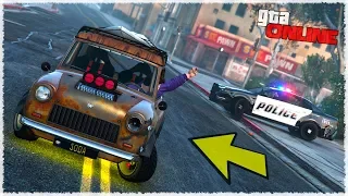 ДЕРЗКИЕ КОПЫ В ПОГОНЕ ЗА МЕЛКОЙ МАШИНКОЙ ПО ПЕРЕУЛКАМ ЛОС САНТОСА GTA ONLINE (РЕЖИМ ГТА 5)