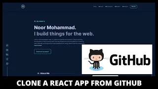 How to clone React application from github || github tutorial for beginners