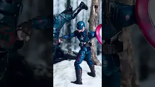 Stop Motion Captain america vs Hydra #shorts