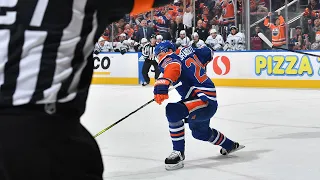 DRAISAITL has goal #1 for the Oilers! 💙🧡