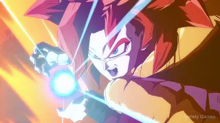 Dragon Ball FighterZ - Gogeta SSJ4 DLC Intro/Outro, Special Attacks and Dramatic Finish (HD) Jap/Eng
