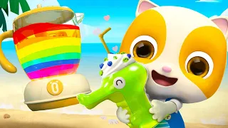 Rainbow Ice Pop Song | Learn Colors | Sing Along Songs | Kids Song | Kids Cartoon | BabyBus