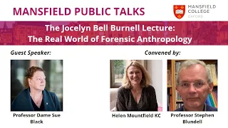 Jocelyn Bell Burnell Lecture 2022 with Dame Sue Black – The Real World of Forensic Anthropology