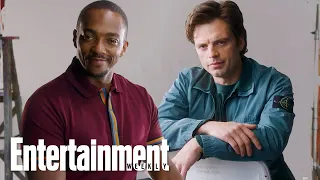 Anthony Mackie & Sebastian Stan Give Their Best Captain America Impression | Entertainment Weekly