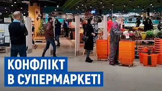 Конфлікт через підозру в крадіжці: у Чернігові в супермаркеті охоронці тягали покупця по підлозі