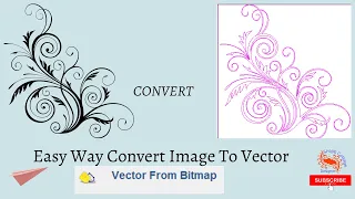 Image To Vector in Artcam | How easy Convert Bitmap picture to vector | shojibcottage