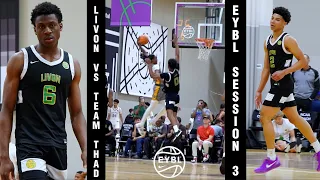 LivOn 17U vs. Team Thad || LO Battles Thad, 5-star Jasper Johnson into the 4Q in EYBL Session III 🔥